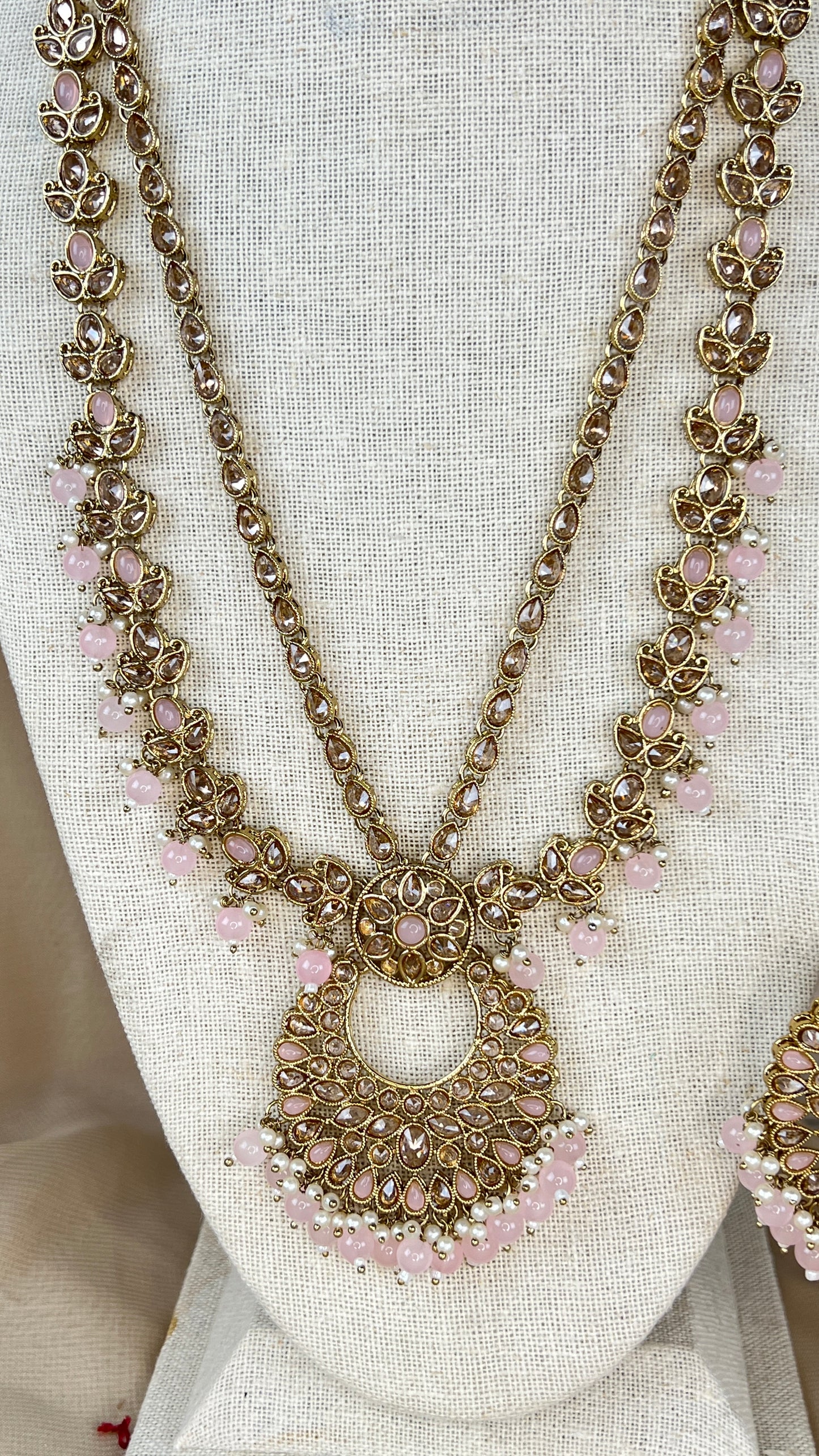 Polki Rani Haar | Mala | Long Necklace Set
