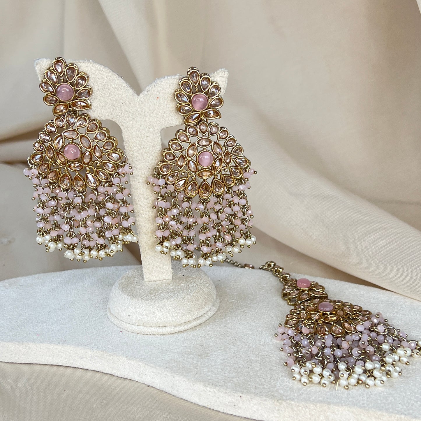 Large Earring & Tikka Set