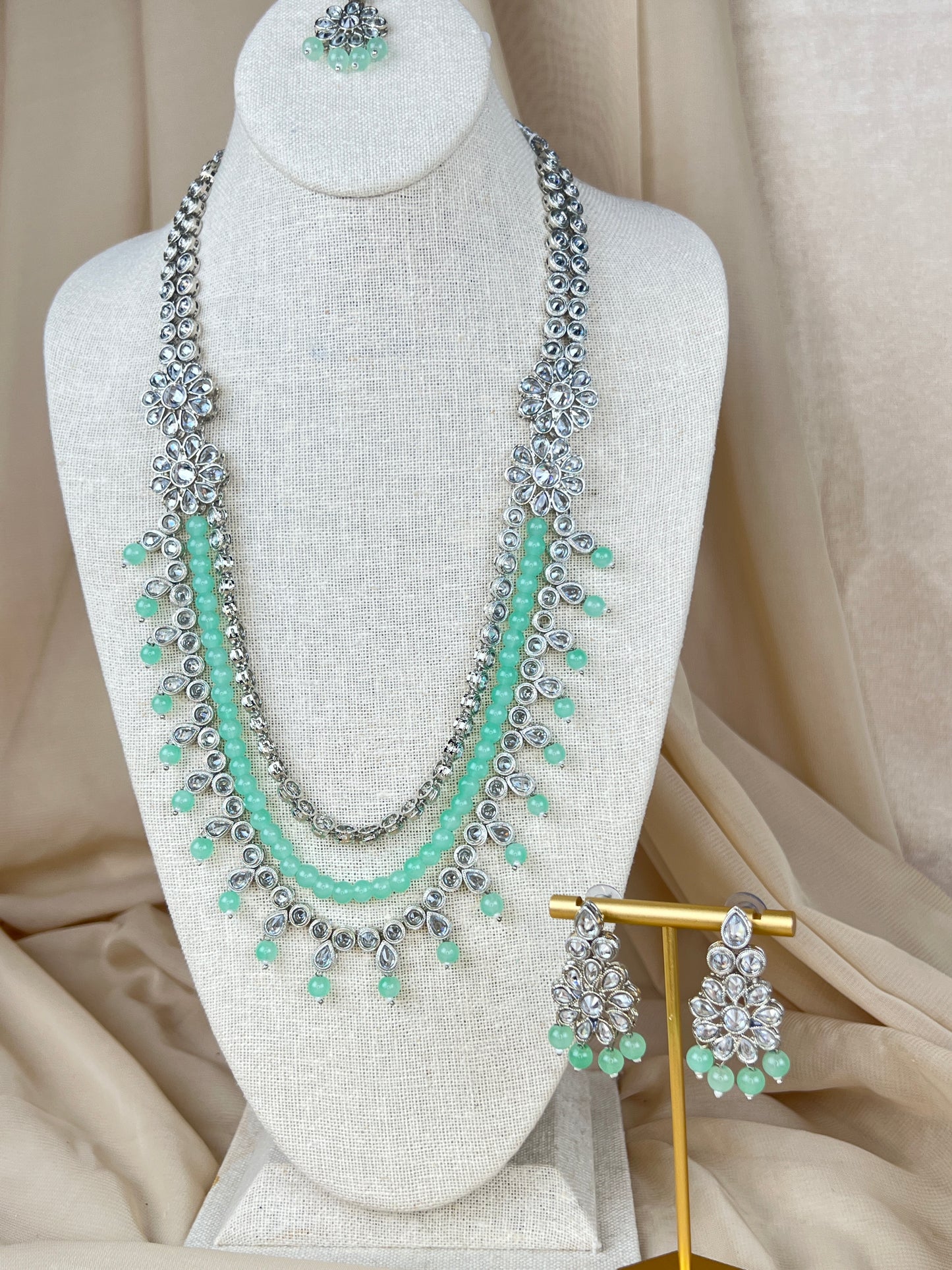 Polki Layer Mala | Haar | Necklace Set