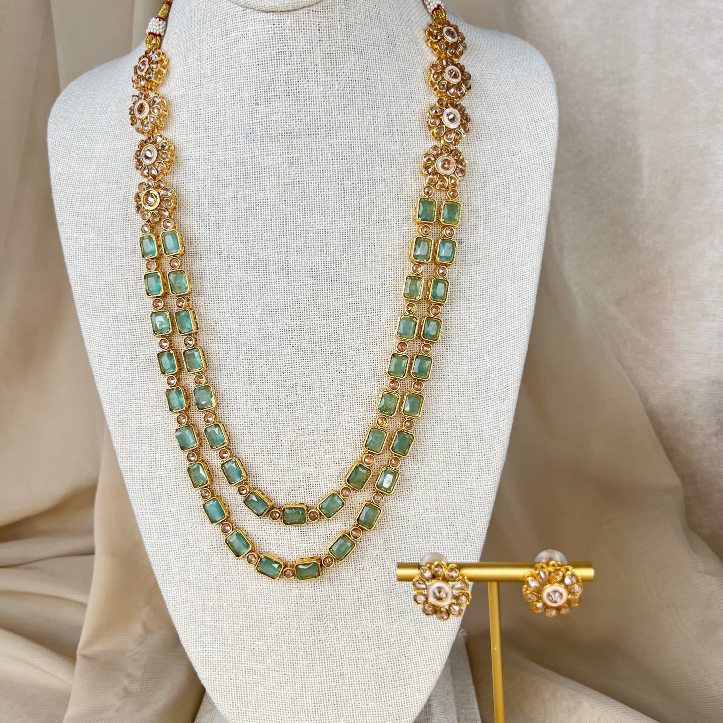 Long Mala | Haar | Necklace Set w/ Studs