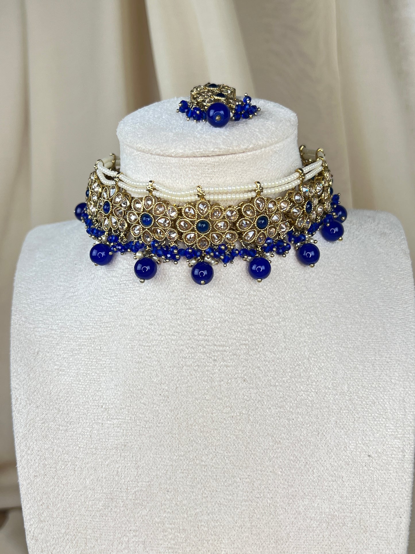 Polki Pearl Choker Set