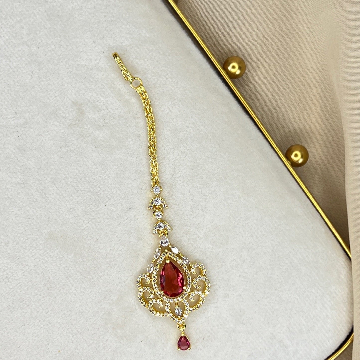 American Diamond | AD | Gold Tikka