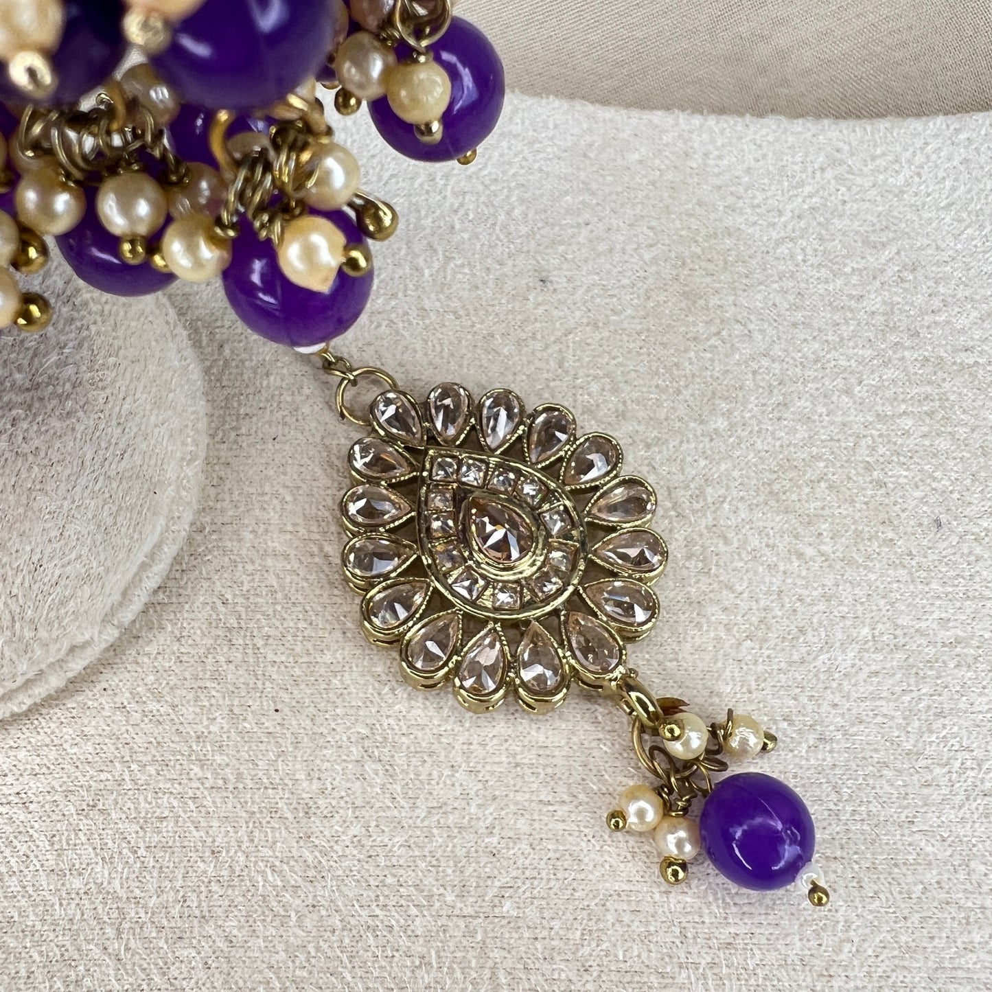 Large Jhumka Earring and Tikka Set