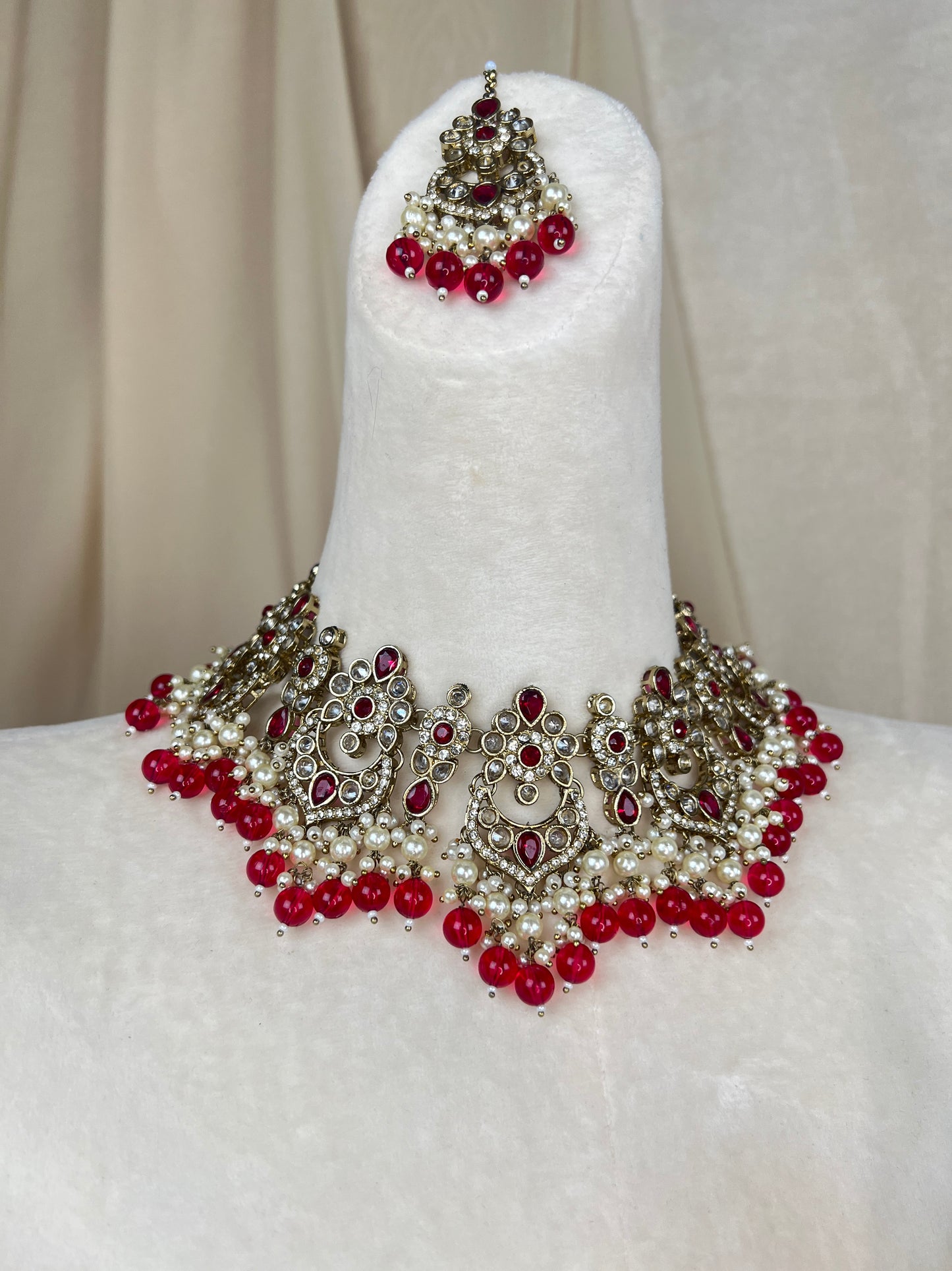 Polki Diamond Semi Bridal Set