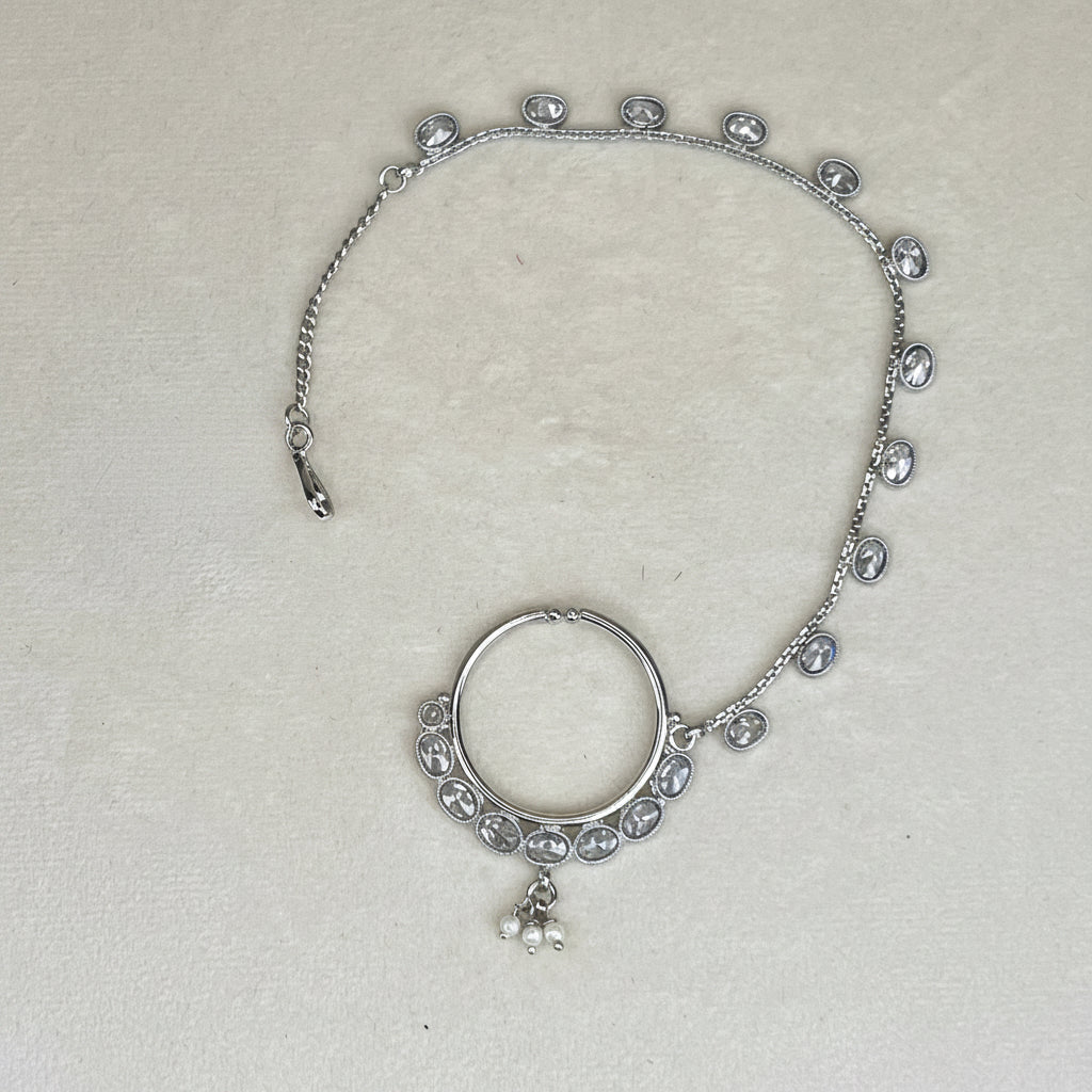 Silver Bridal Clip On Nose Ring | Naath