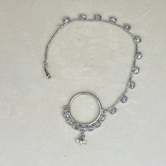 Silver Bridal Clip On Nose Ring | Naath