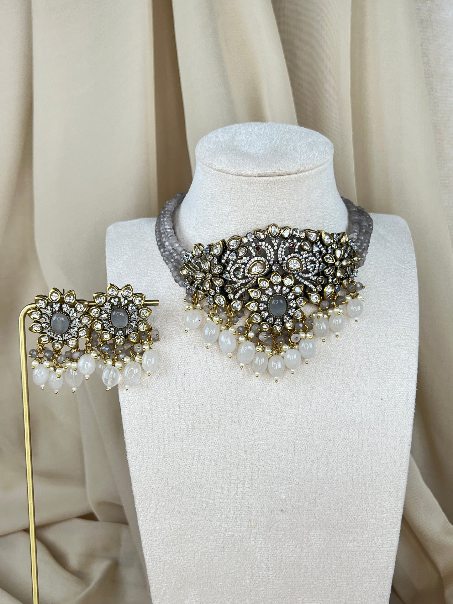 Victorian Kundan Choker Set