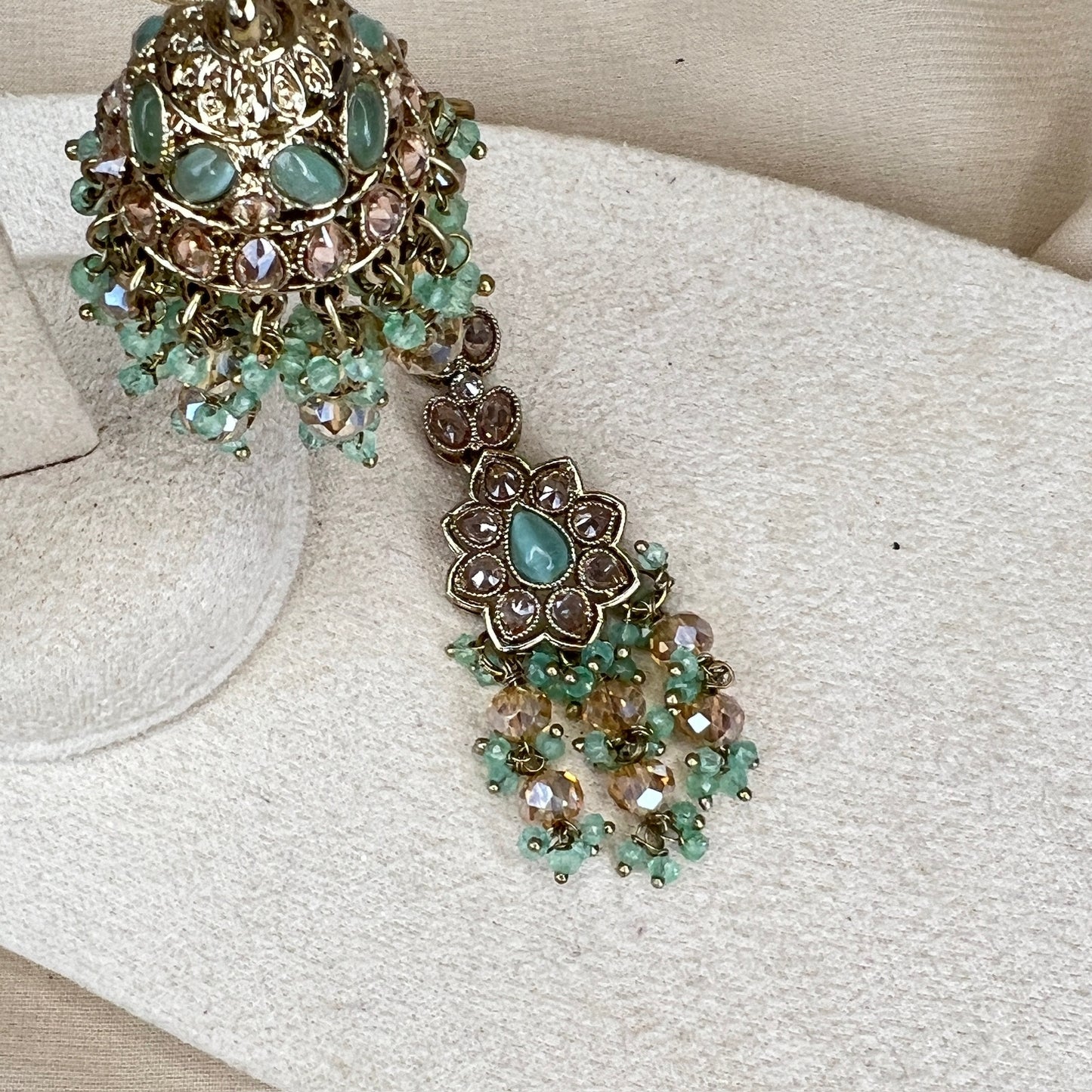 Dainty Jhumka Earring & Tikka Set