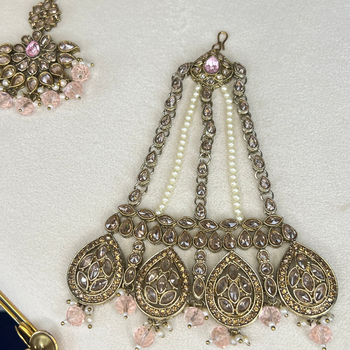 Double Choker Semi Bridal Set