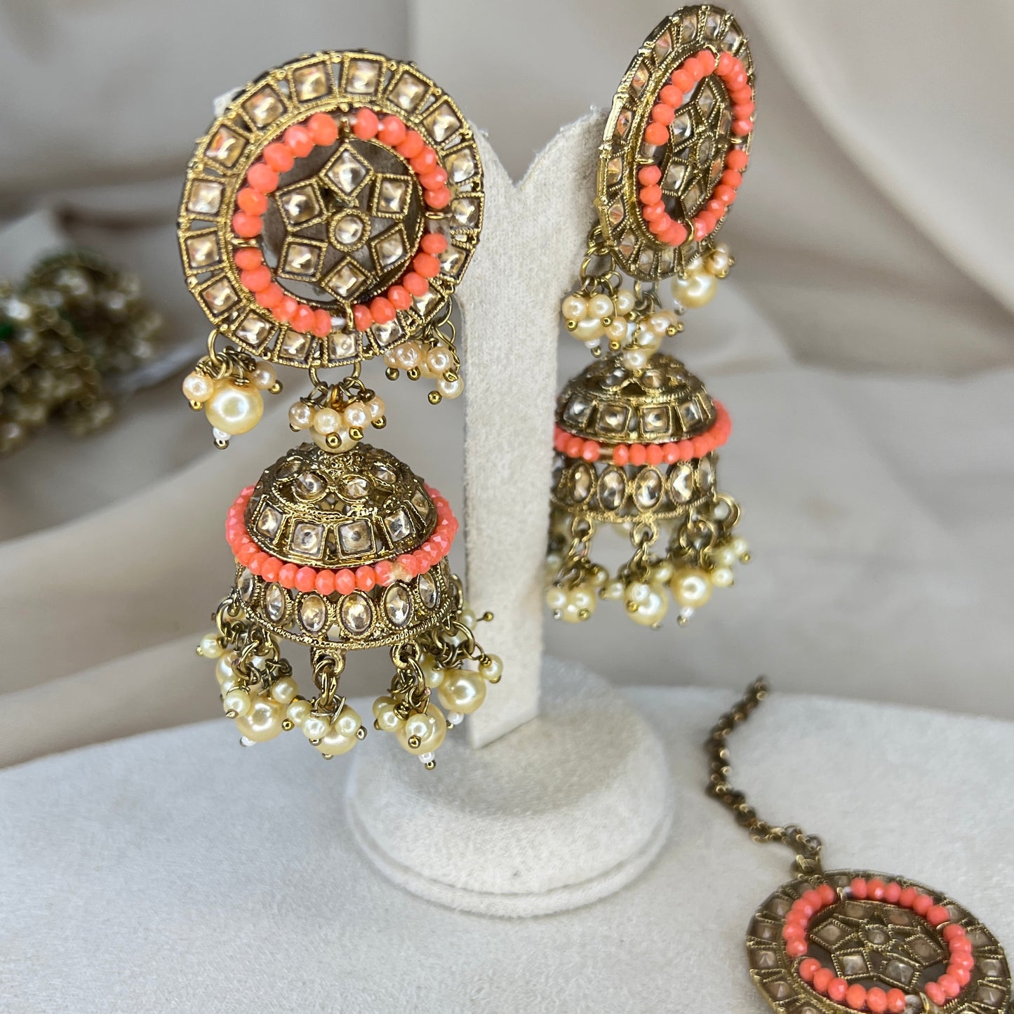 Jhumka Earring and Tikka Set