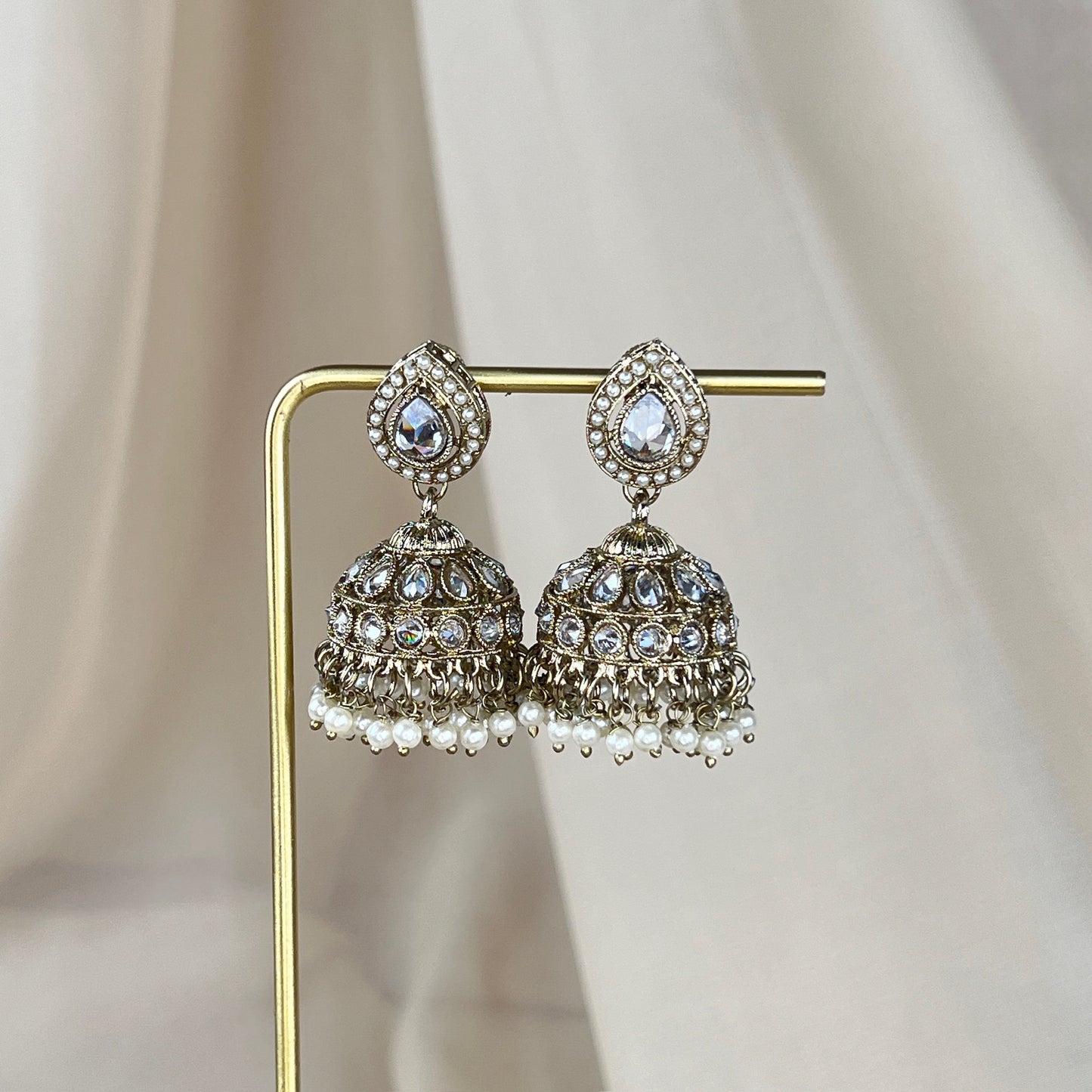 Polki Gold Jhumkas