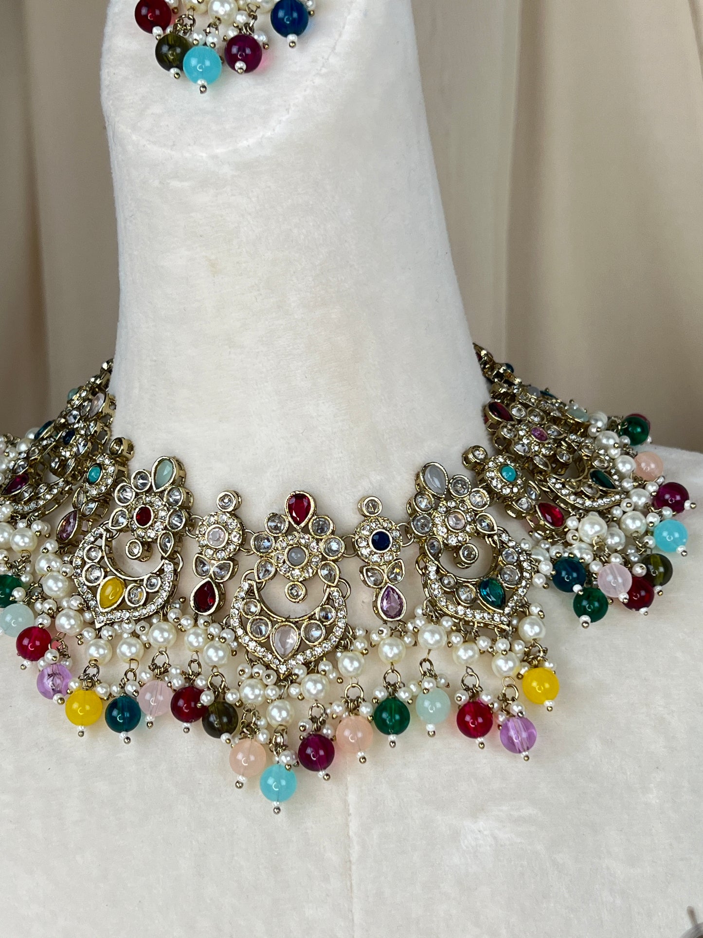 Polki Diamond Semi Bridal Set