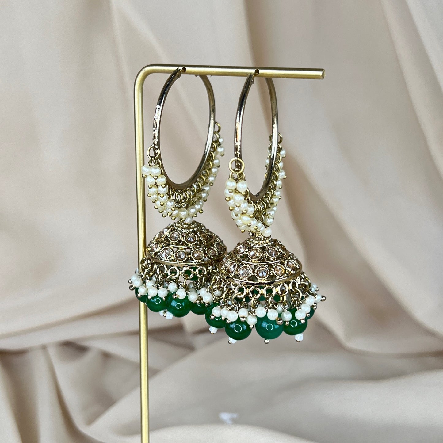 Large Bali Jhumka Hoops