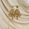 Gold and Pink Earrings