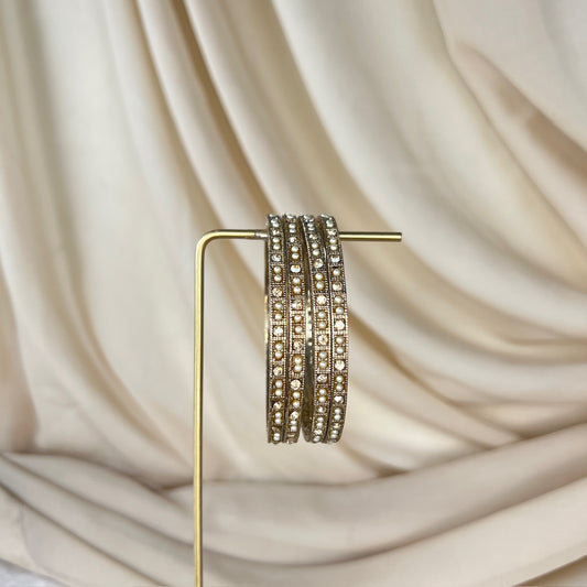 Polki Pearl Bangles