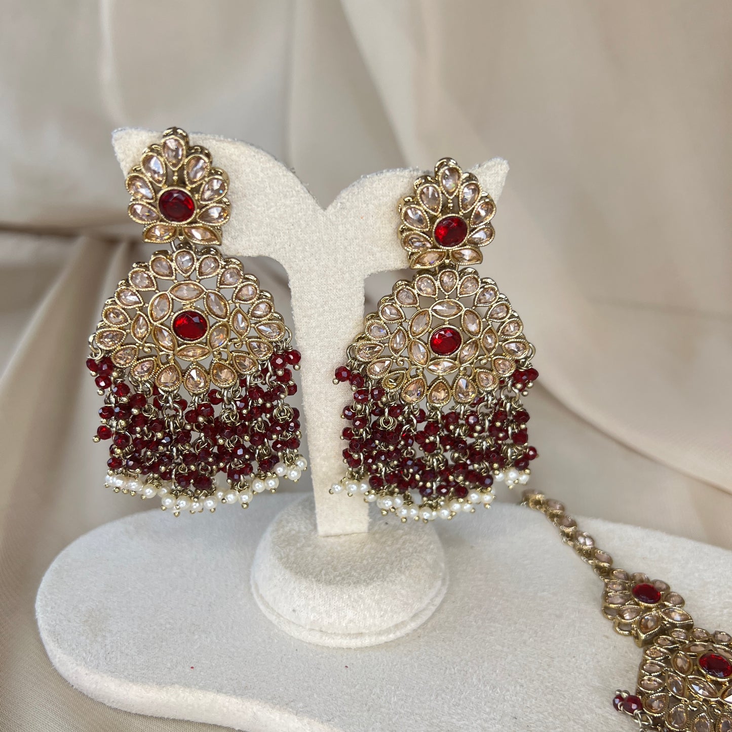 Large Earring & Tikka Set