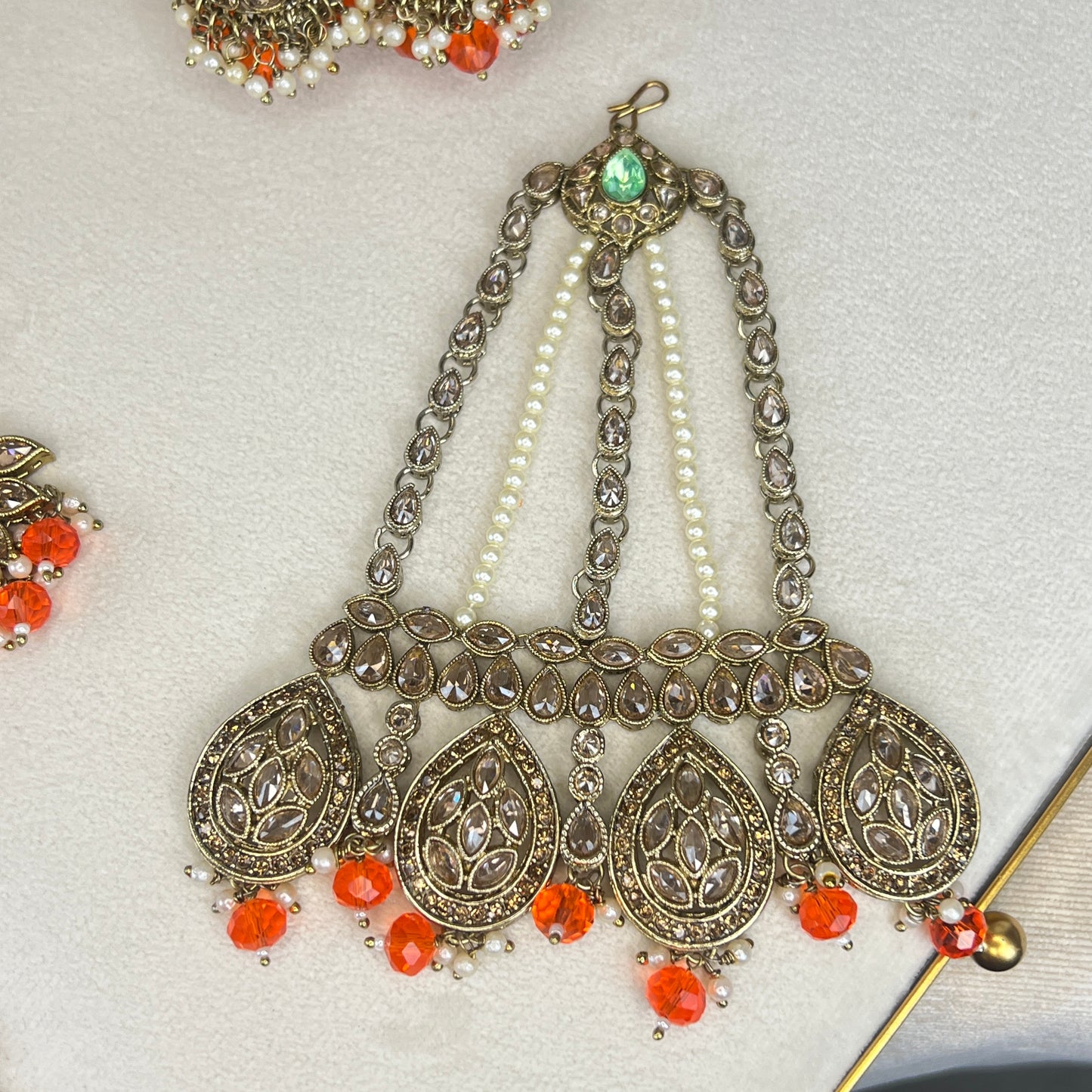 Double Choker Semi Bridal Set