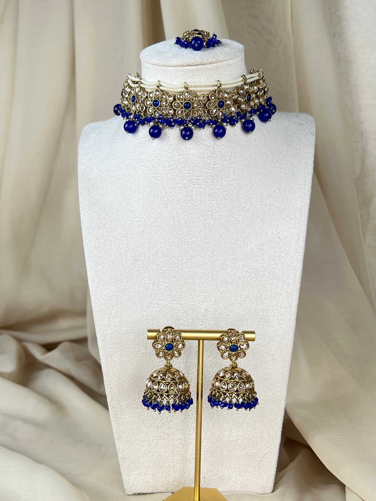 Polki Pearl Choker Set