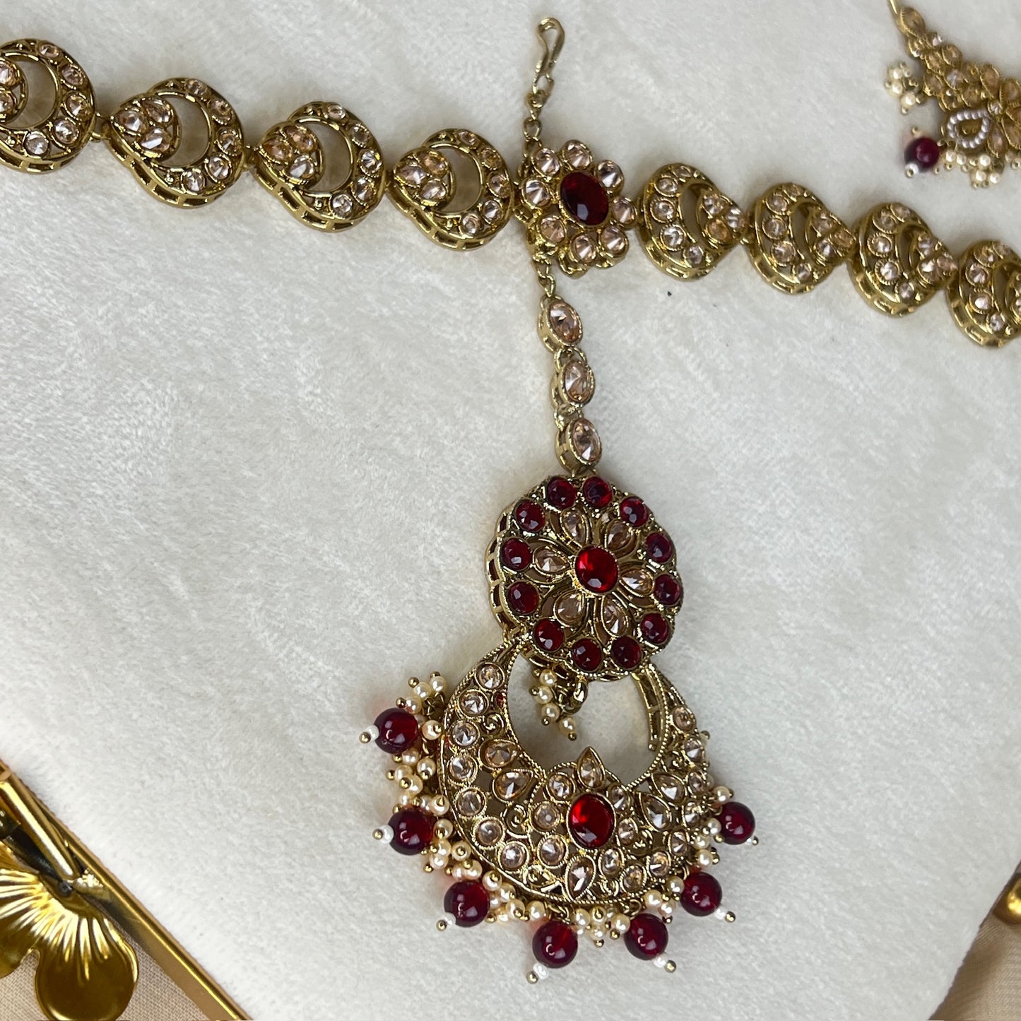 Maroon Full Bridal Set
