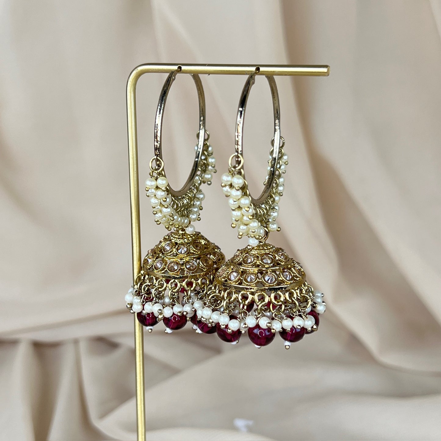 Large Bali Jhumka Hoops