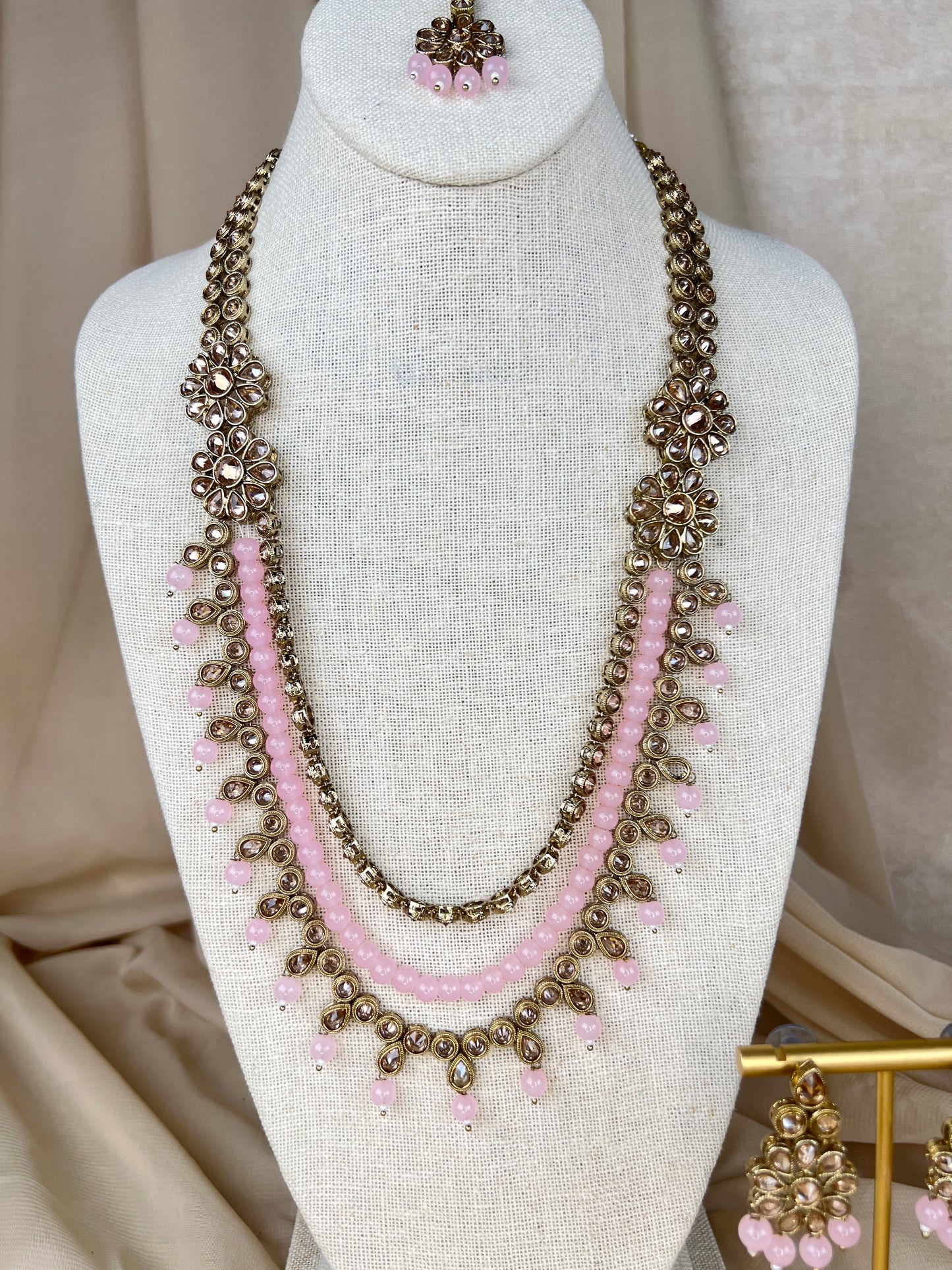 Polki Layer Mala | Haar | Necklace Set