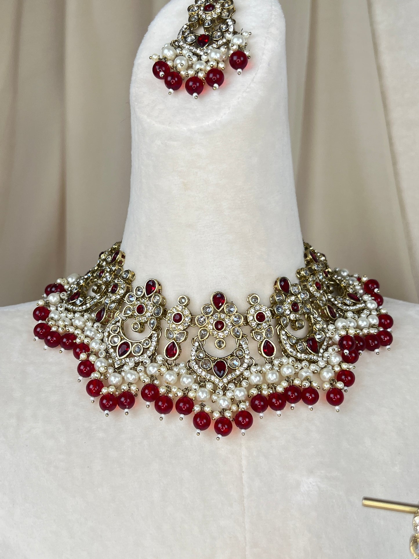 Polki Diamond Semi Bridal Set
