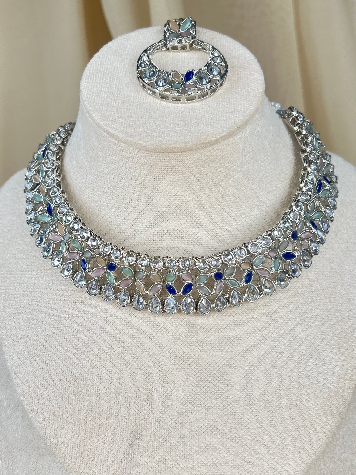 Silver Necklace Set