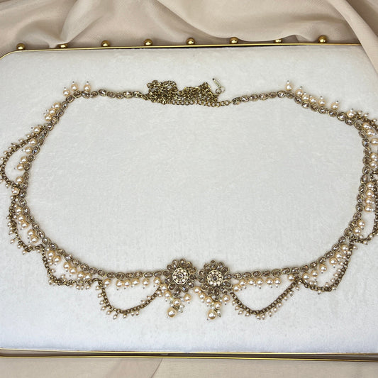 Flower Pearl Hip Chain | Waist Chain | Kamarbandh | Kamar Patta