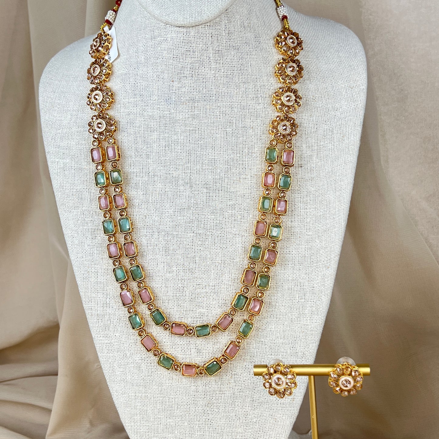 Long Mala | Haar | Necklace Set w/ Studs