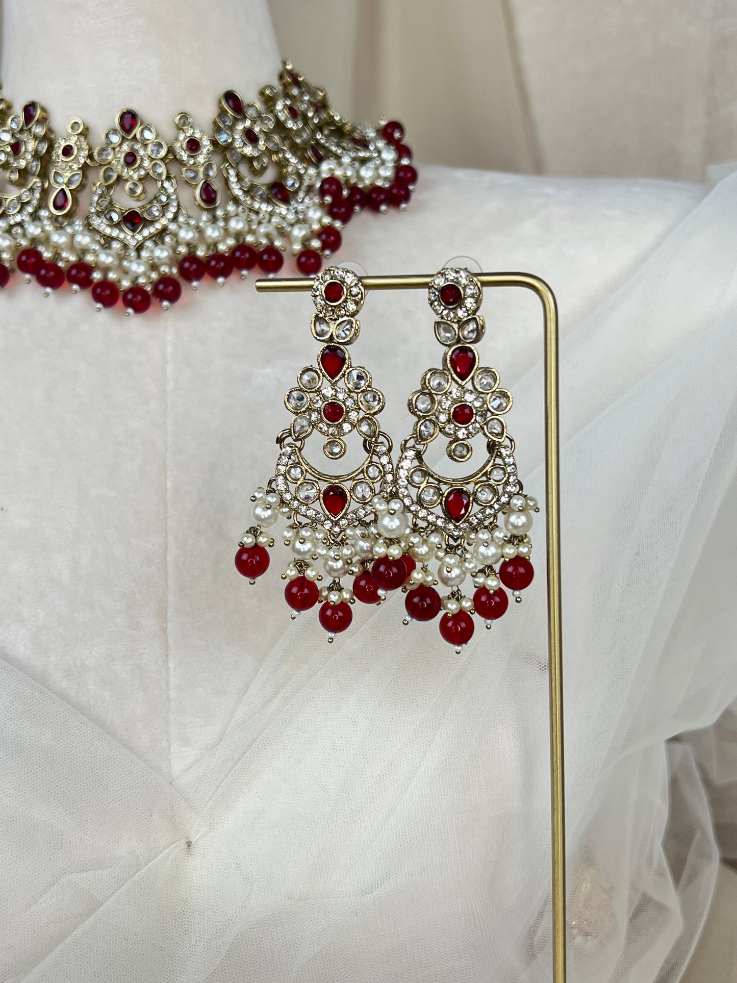 Polki Diamond Semi Bridal Set