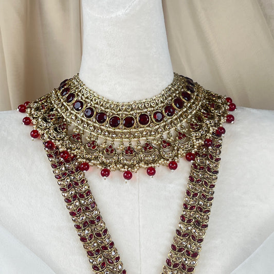 Maroon Full Bridal Set