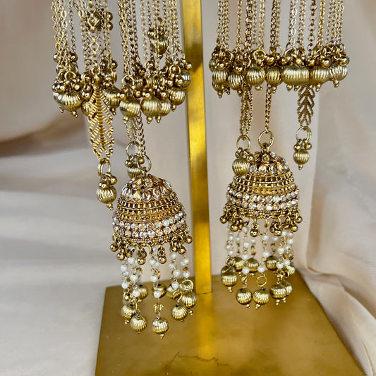 Pearl Gold Layered Bridal Kaleera | Kalira
