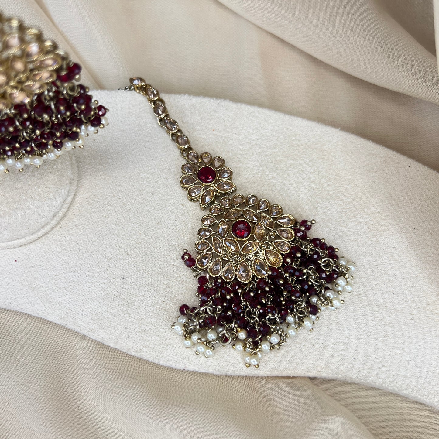 Large Earring & Tikka Set