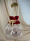 Velvet Embrodiered Potli | Purse