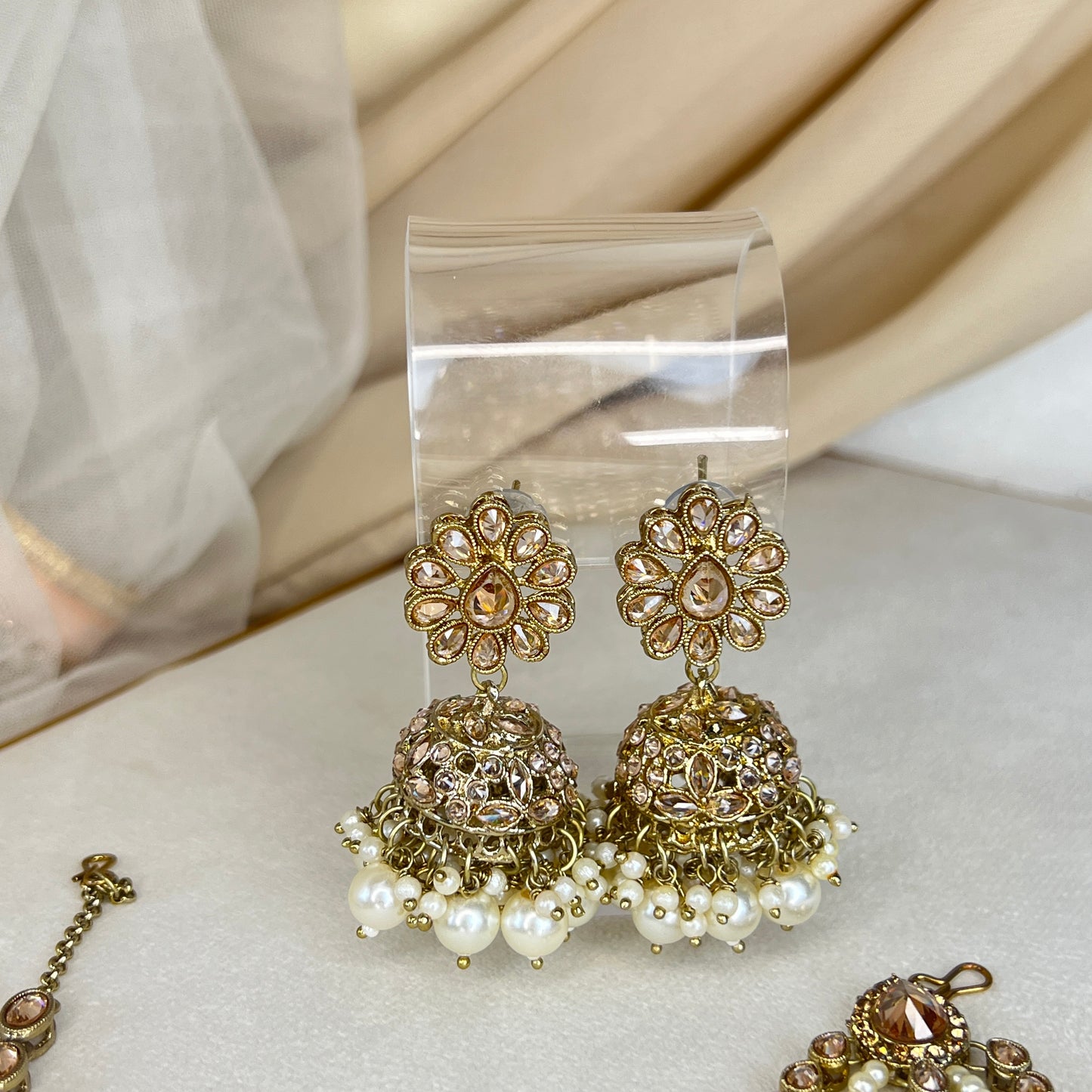 Double Choker Semi Bridal Set