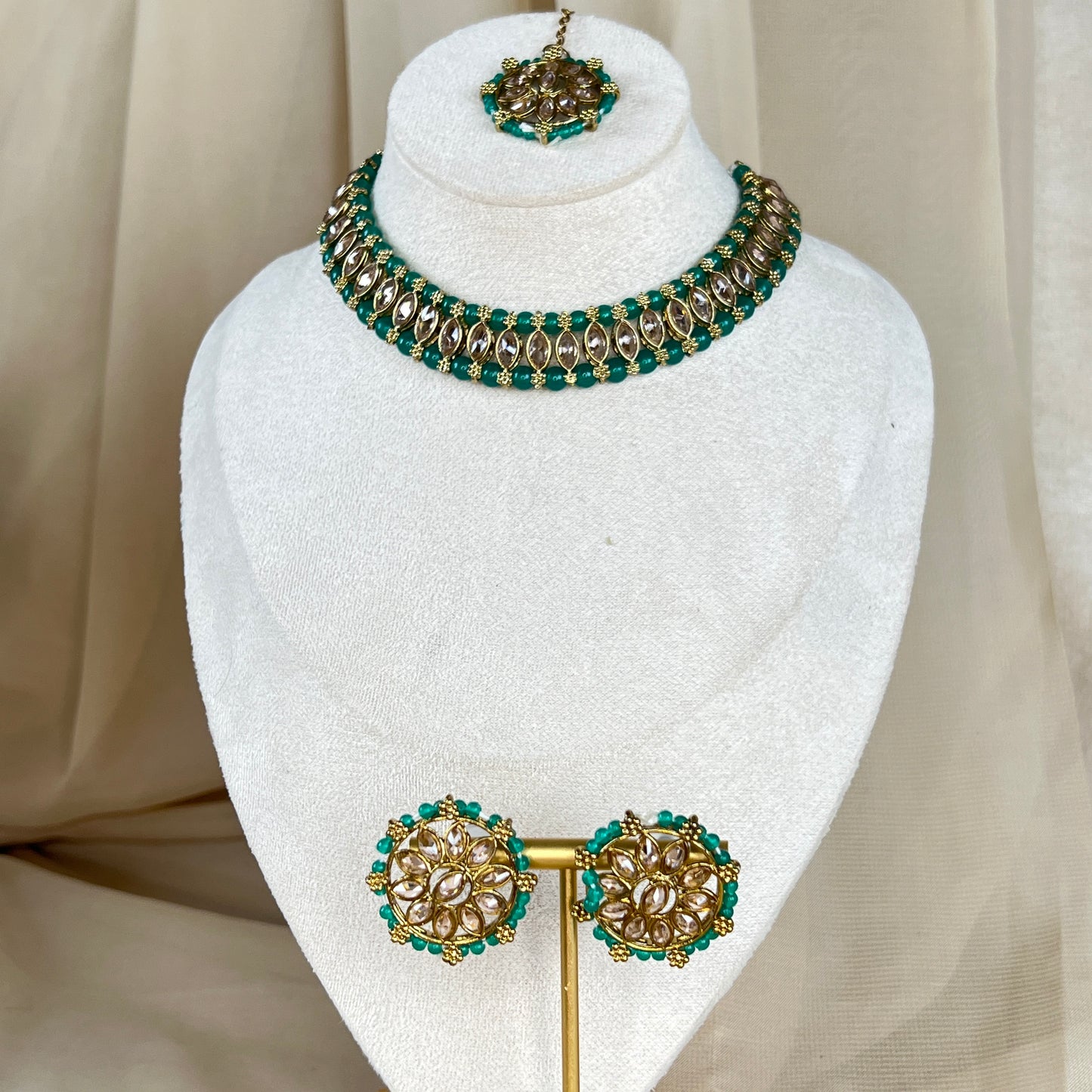 Dainty Necklace Set with Studs