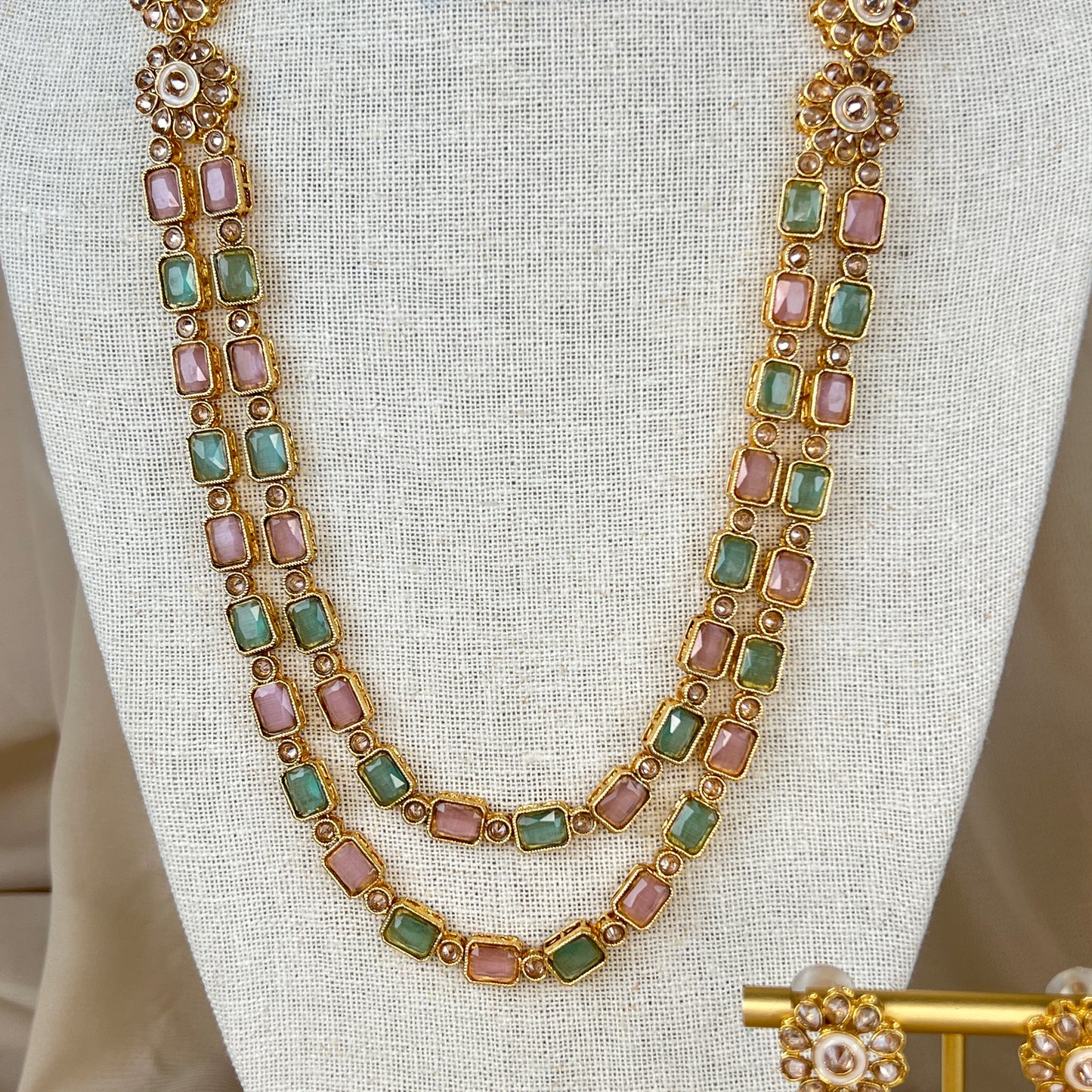 Long Mala | Haar | Necklace Set w/ Studs