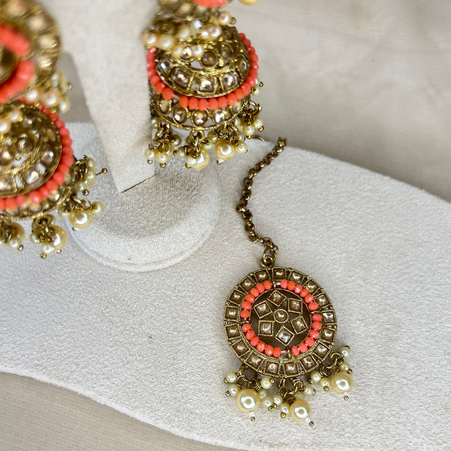 Jhumka Earring and Tikka Set