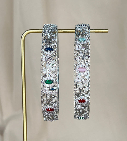 American Diamond Multicolor | AD | Bangle Pair