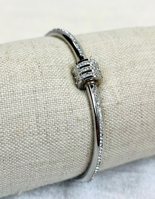 Rhinestone Knot Bangle