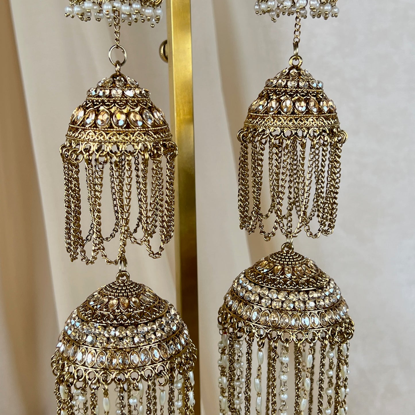 Pearl Gold Layered Bridal Kaleera | Kalira