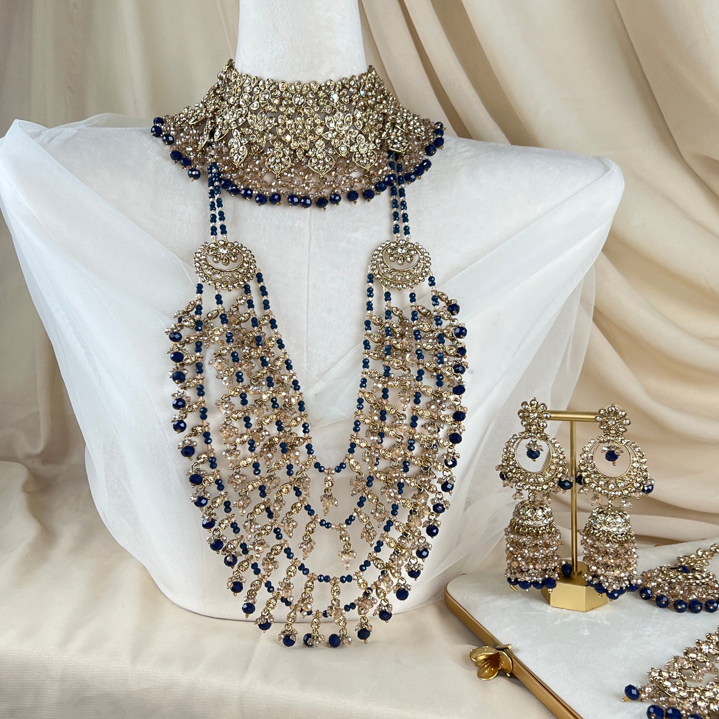 Long Layered Mala Full Bridal Set
