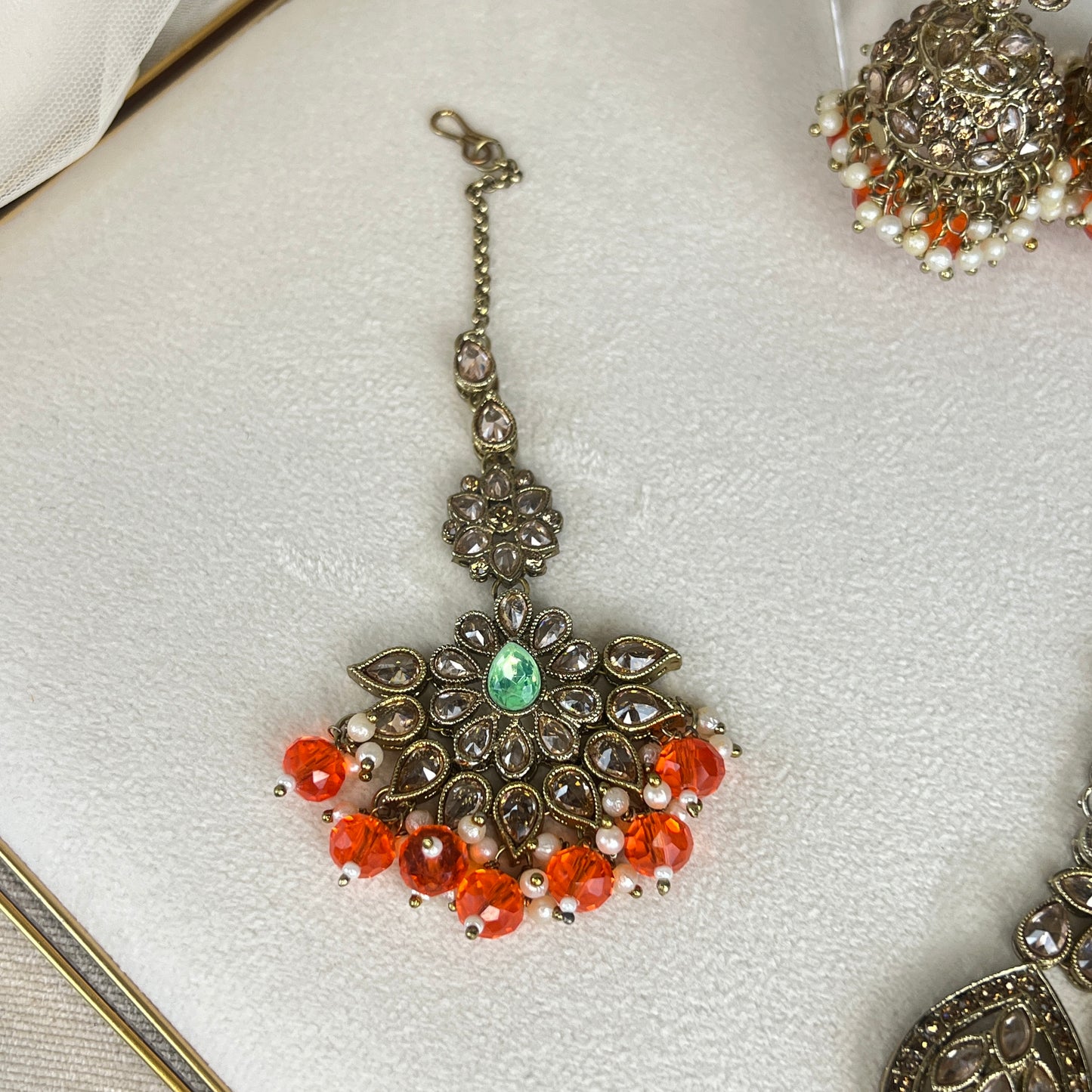 Double Choker Semi Bridal Set