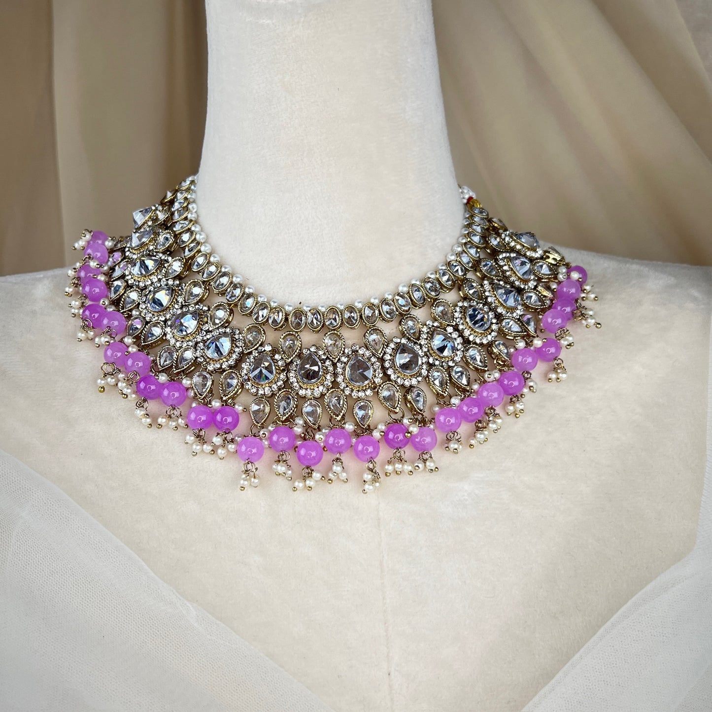 Polki Semi Bridal Choker Set