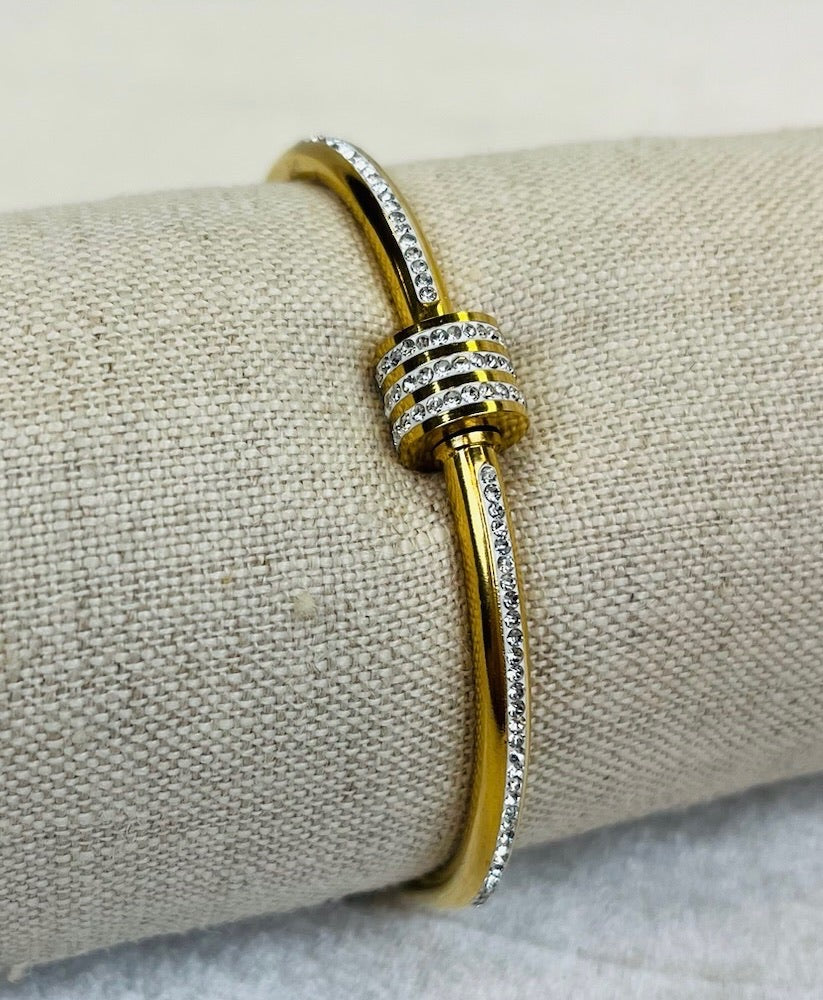 Rhinestone Knot Bangle