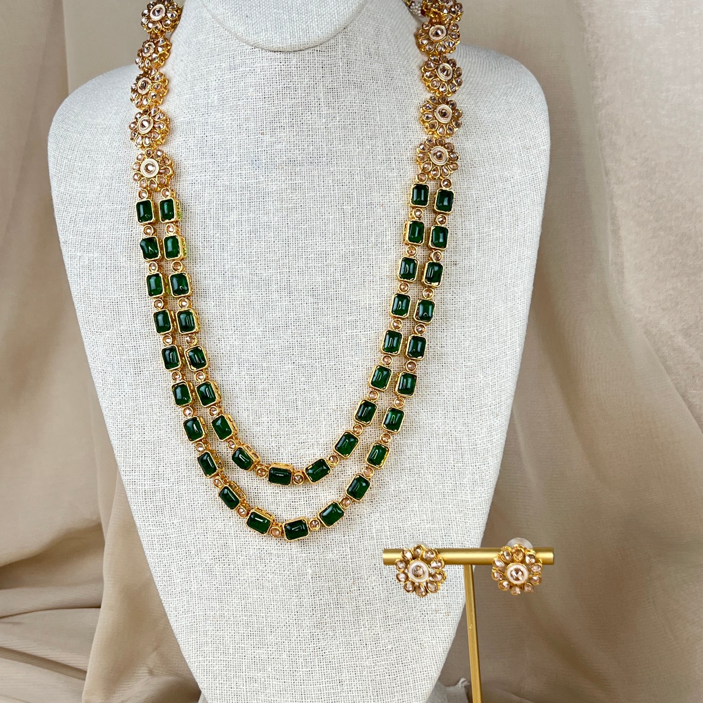 Long Mala | Haar | Necklace Set w/ Studs