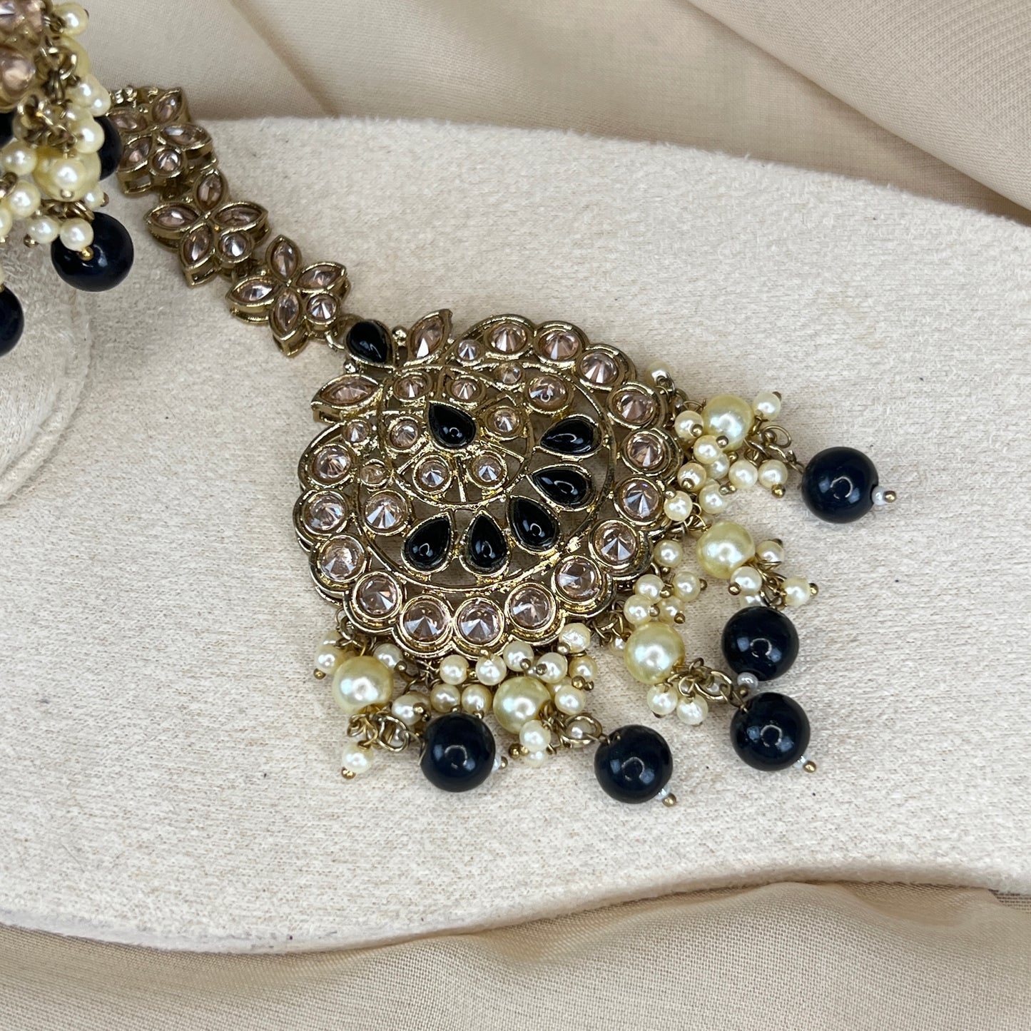 Jumka Earring with Oversized Tikka Set