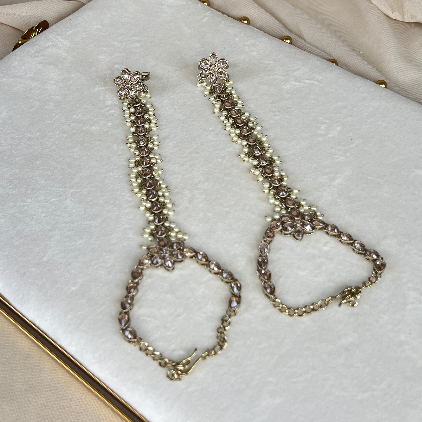 Pearl Hand Bracelet | Haath Panja