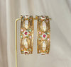 Gold Meena Kari Kada | Bangle Pair