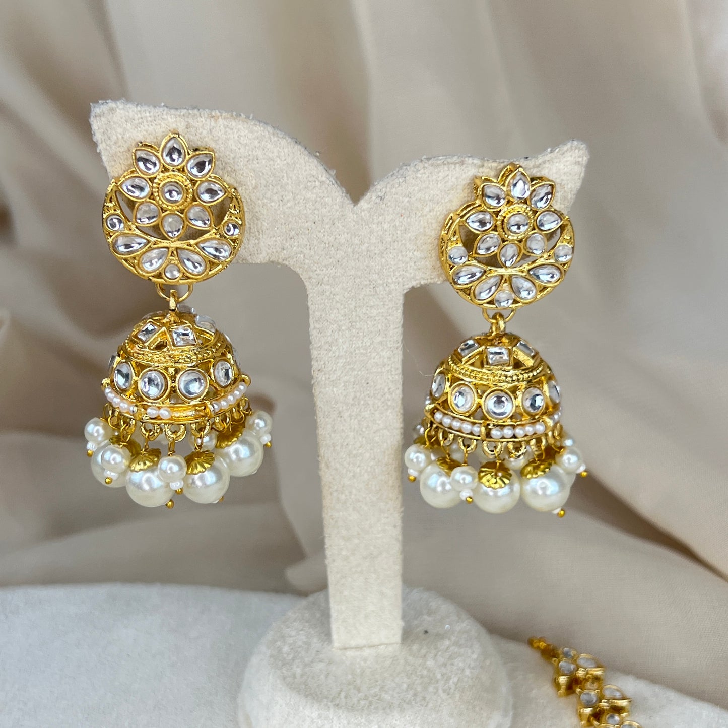 Dainty Jhumka Earring & Tikka Set